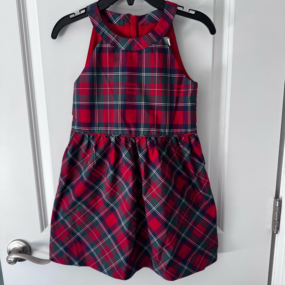 Vineyard Vines Red and Green Plaid Kids Dress